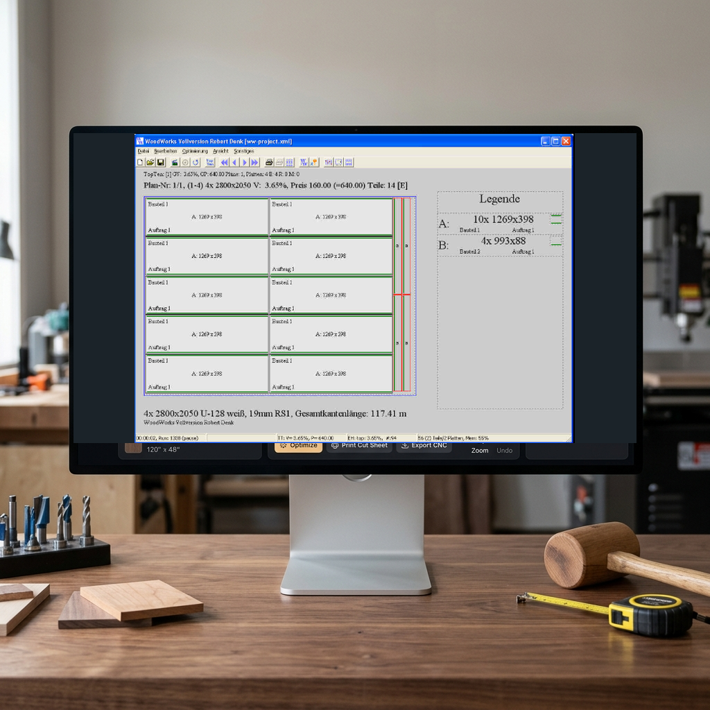 WoodWorks Software Cut Optimization Preview